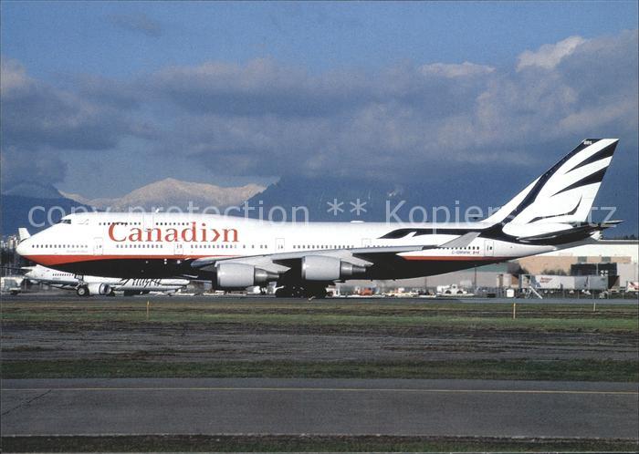 Flugzeuge Zivil Canadian Airlines Boeing 747-400 C-GMWW