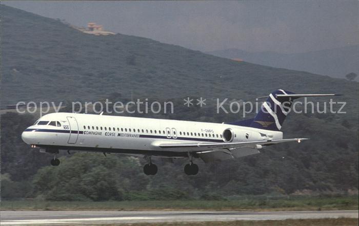 Flugzeuge Zivil Compagnie Corse Mediterranee Fokker 100 F-GMPG