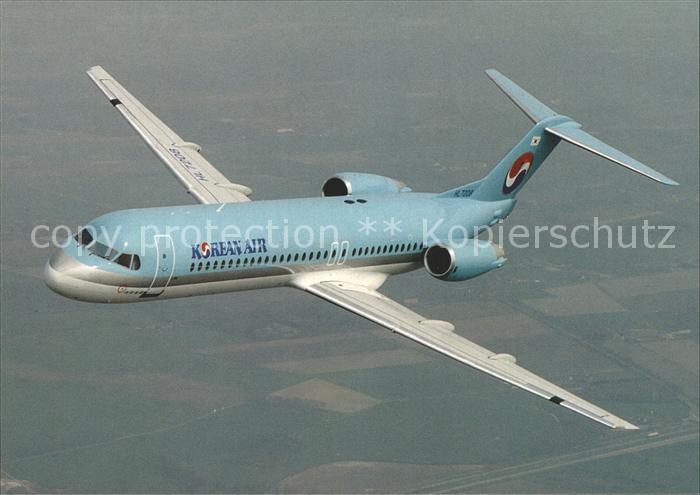 Flugzeuge Zivil Korean Air Fokker 100 HL-7208