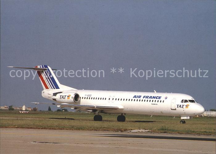 Flugzeuge Zivil Air France TAT Fokker 100 F-GIOD
