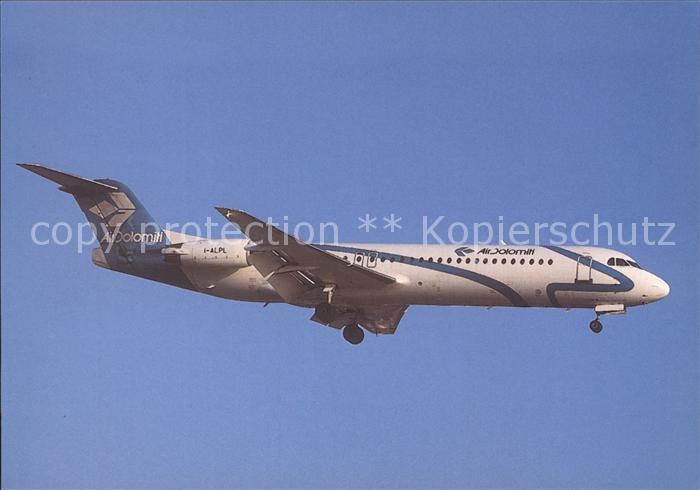 Flugzeuge Zivil Air Dolomiti Fokker F-100
