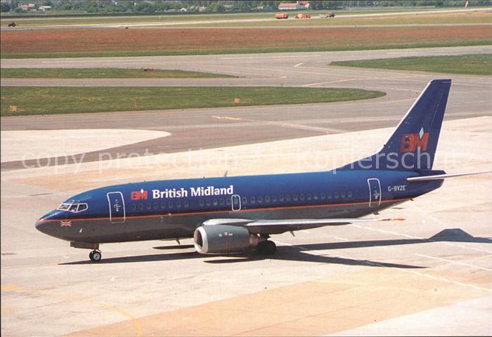 Flugzeuge Zivil British Midland G-BVZE Boeing 737-59D