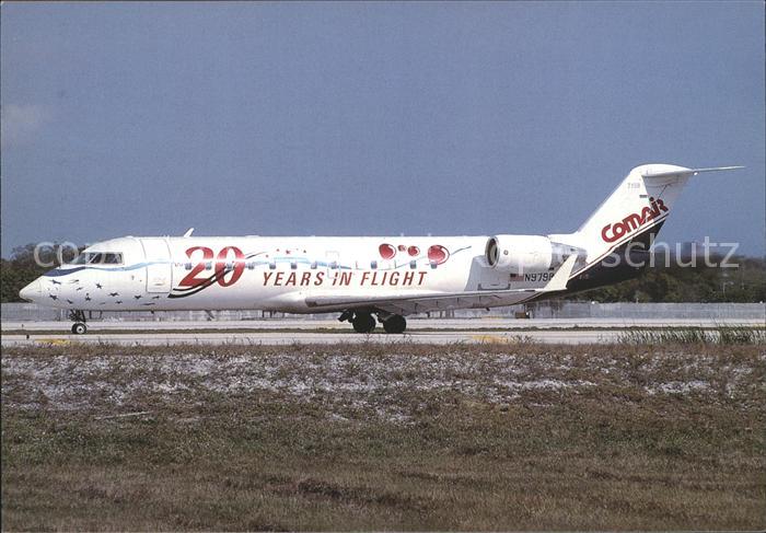 Flugzeuge Zivil Comair 20th Anniversary colours Canadair Regional Jet 100ER N797