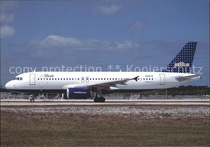 Flugzeuge Zivil Jet Blue Airbus A320-232 N505JB c/n 1173