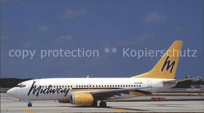 Flugzeuge Zivil Midway Boeing 737-76N N312ML c/n 28613/463
