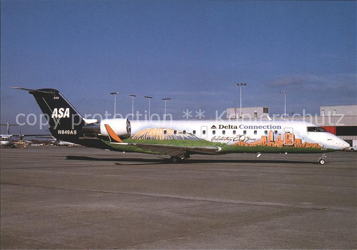 Flugzeuge Zivil ASA Delta Connection 20th Anniversary colours Canadair Regional