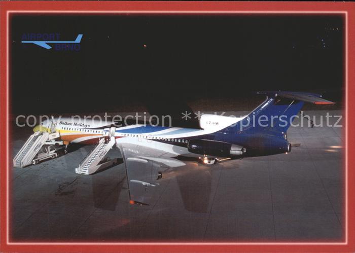 Flugzeuge Zivil Balkan Holidays Tupolev 154M Airport Brno