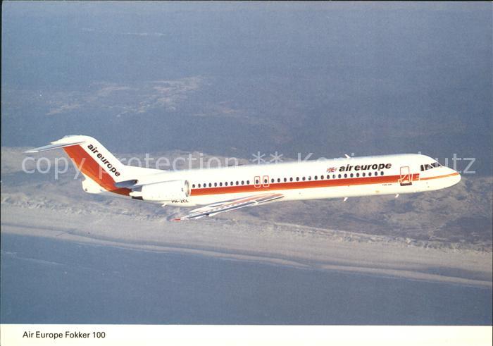 Flugzeuge Zivil Air Europe Fokker 100