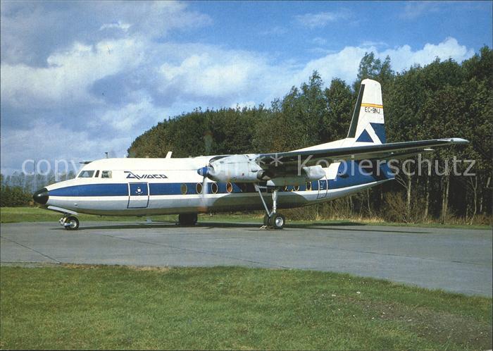 Flugzeuge Zivil Aviaco Fokker F27 Mk100 EC-BNJ