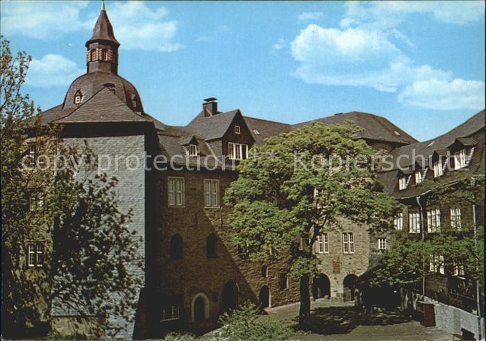 Siegen Westfalen Oberes Schloss Suedfluegel Innenhof