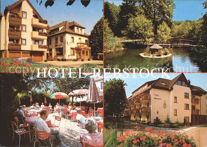 Ohlsbach Hotel Pension Rebstock Terrasse Ententeich