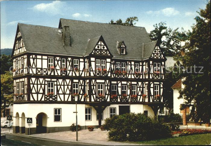 Nassau Bad Rathaus Adelsheimer Hof 17. Jhdt. Fachwerkhaus