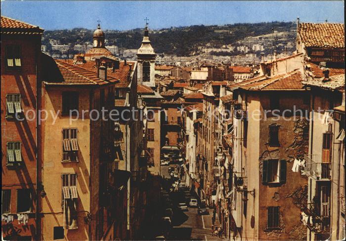 Nice Alpes Maritimes Le vieux Nice Rue Rossetti Cathedrale Sainte Reparate