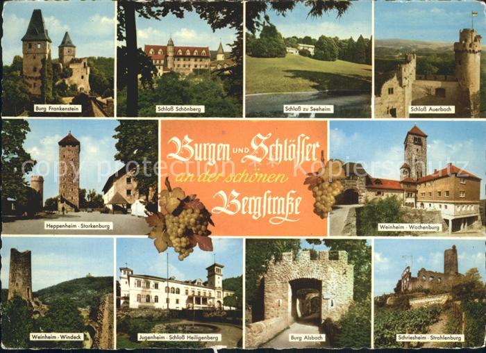 Frankenstein Bergstrasse Burgen und Schloesser an der Bergstrasse