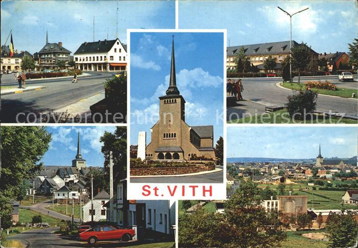 St Vith Wallonie Teilansichten Kirche