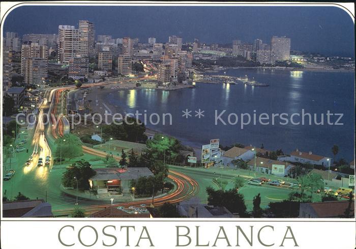 Alicante Vista nocturna de La Albufereta