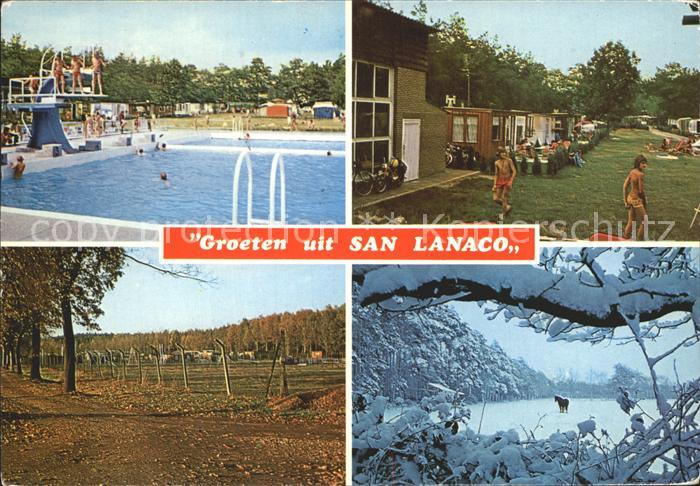 Lanaken Recreatie Centrum San Lanaco Freibad Campingplatz Winterpanorama