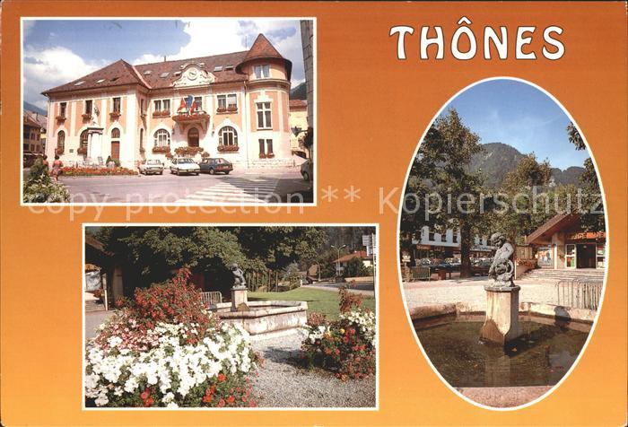 Thones Rathaus Brunnen