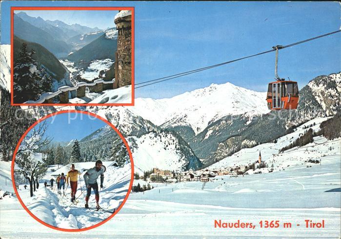 Nauders Tirol Wintersportplatz Alpen Langlauf Kabinenbahn