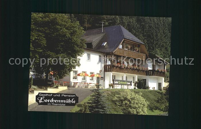 Wallenfels Oberfranken Gasthof Pension Lorchenmuehle im Thiemitztal Frankenwald