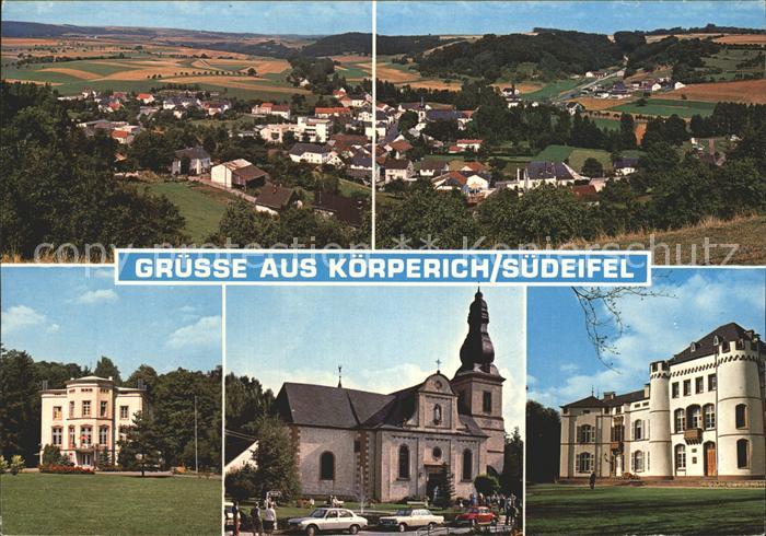 Koerperich Eifel Teilansichten Erholungsort Villa Schloss