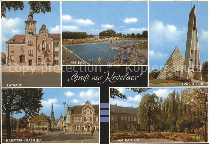 Kevelaer Rathaus Freibad Evangelische Kirche Rathaus Park Hauptstrasse Basilika