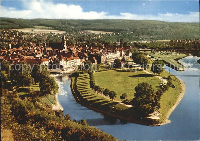 Hann. Muenden Panorama Blick vom Dingelstedt Pressel Denkmal