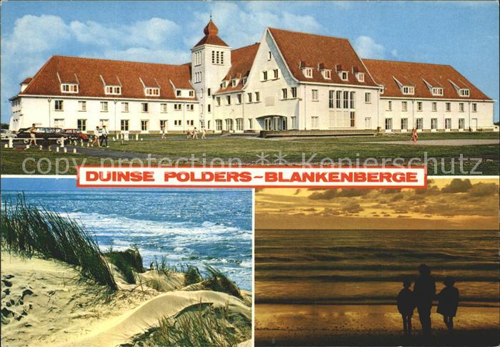 Blankenberge Vakantieoord Duinse Polders Duenen Sonnenuntergang am Strand