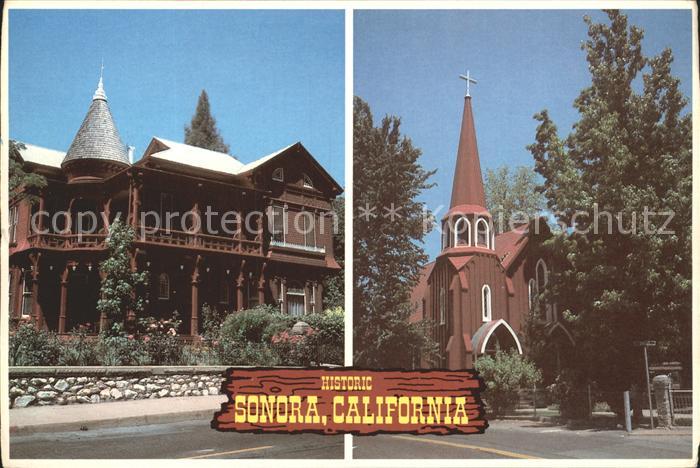 Sonora California Historic St James Church Morgan Mansion