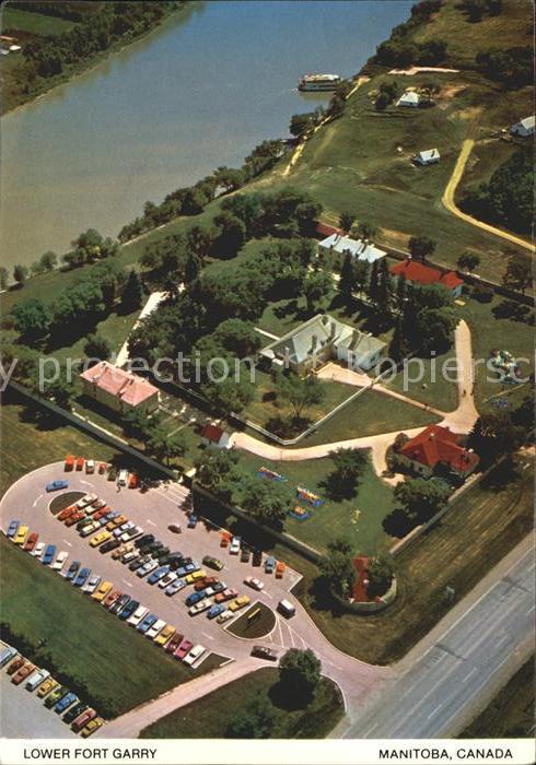 Manitoba Lower Fort Garry aerial view