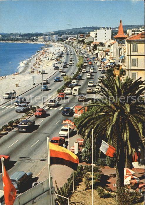 Cros-de-Cagnes Vue generale du bord de mer Uferstrasse