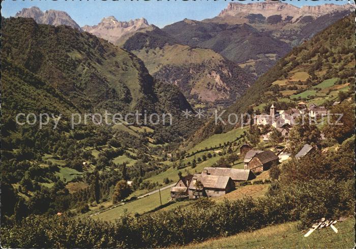 Cette-Eygun Village Pic Billare Pic d Anie Plat a Barbe Colonie de Vacances Vall