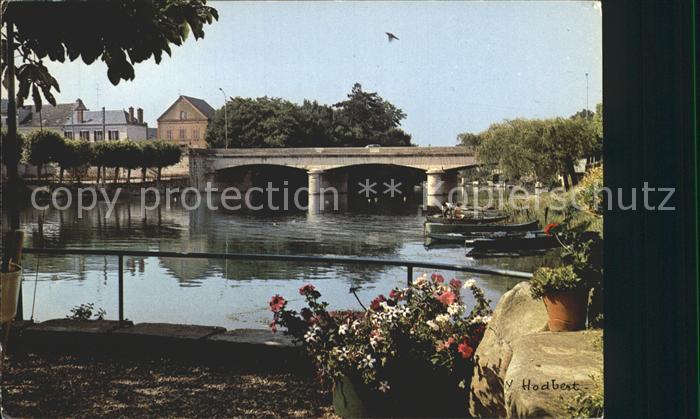 Nemours Seine-et-Marne Grand Pont sur le Loing