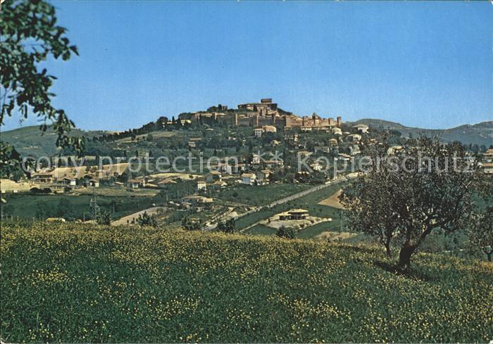 Gradara Pesaro Panorama Mittelalterliche Bergfeste und Mauern