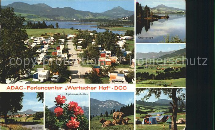 Haslach Oy ADAC Feriencenter Wertacher Hof Camping Gruentensee Zugspitze Alpvieh