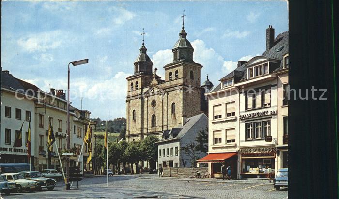 Malmedy Wallonie Place Albert 1er et Cathedrale