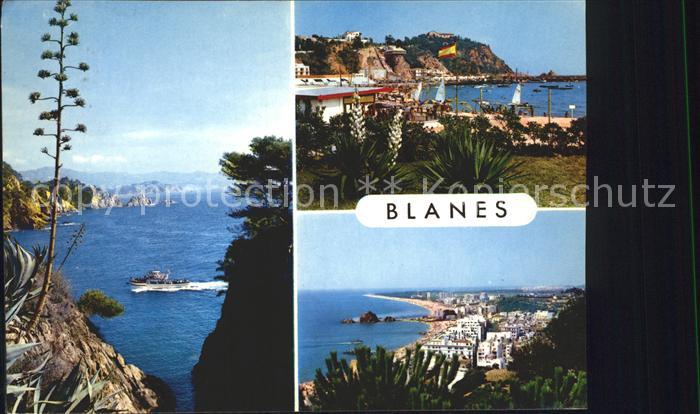 Blanes Panorama Meerblick Hafen Strand