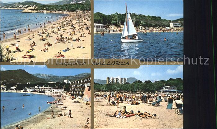 Paguera Mallorca Islas Baleares Strand Segelboot