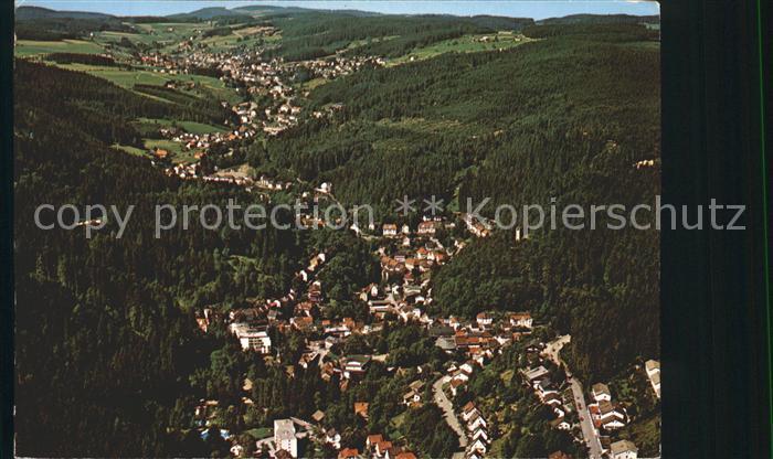Triberg Schwarzwald Fliegeraufnahme