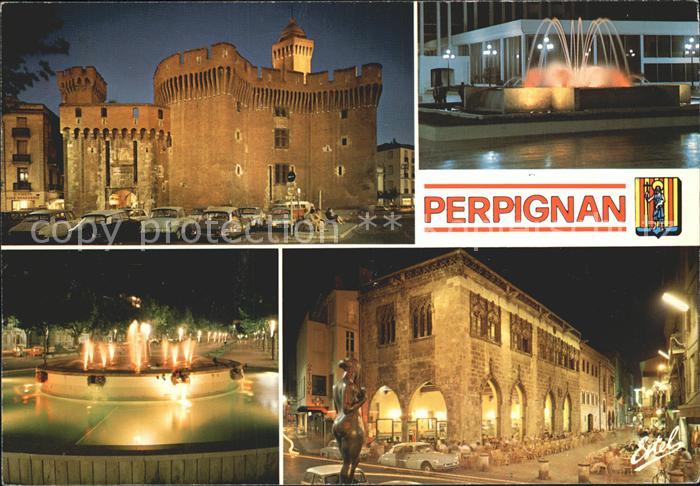 Perpignan Castillet Forteresse du XIV siecle Place Arago Promenade des Platanes