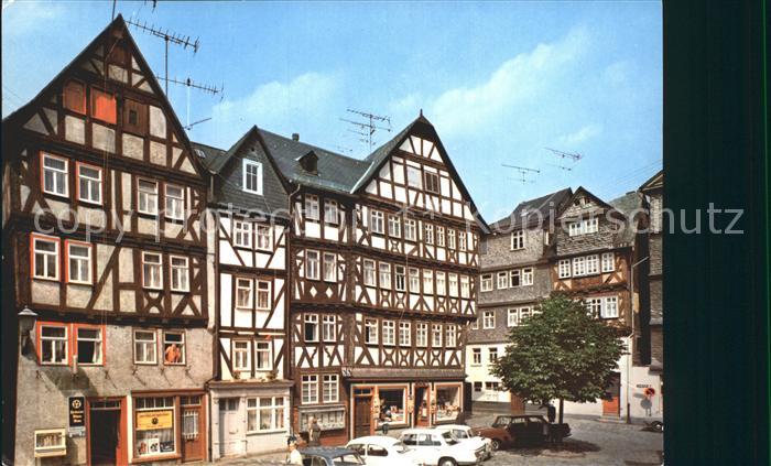 Herborn Hessen Kornmarkt Fachwerkhaeuser 1000jaehrige Stadt an der Dill