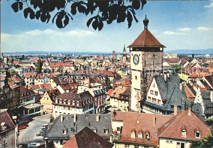 Freiburg Breisgau Stadtbild mit Schwabentor