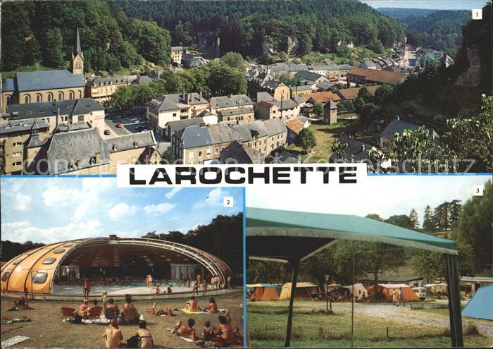 Larochette Luxembourg Vue generale Piscine Camping