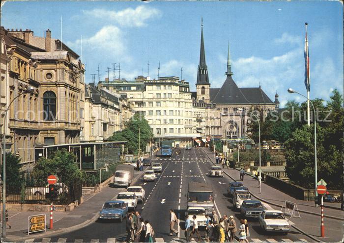 LUXEMBOURG  Luxemburg Cathedrale vue de la Place de Bruxelles