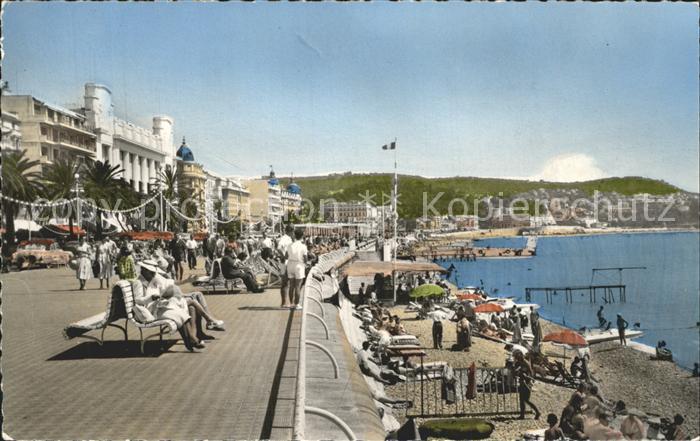 Nice Alpes Maritimes Promenade des Anglais Plage Cote d_Azur