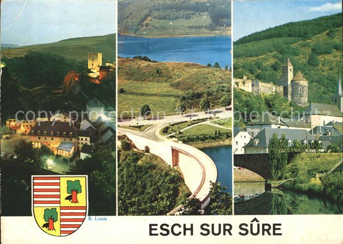 Esch-sur-Sure Teilansichten Schloss Talsperre Sperrmauer
