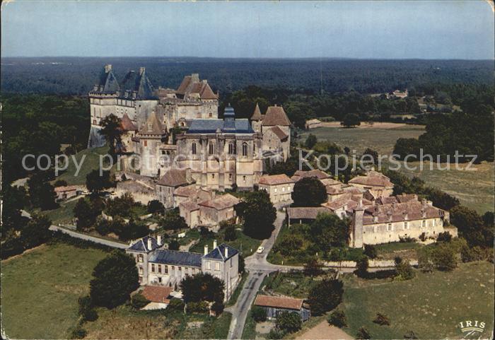 Biron Dordogne Chateau vue aerienne Collection Chateaux en Perigord