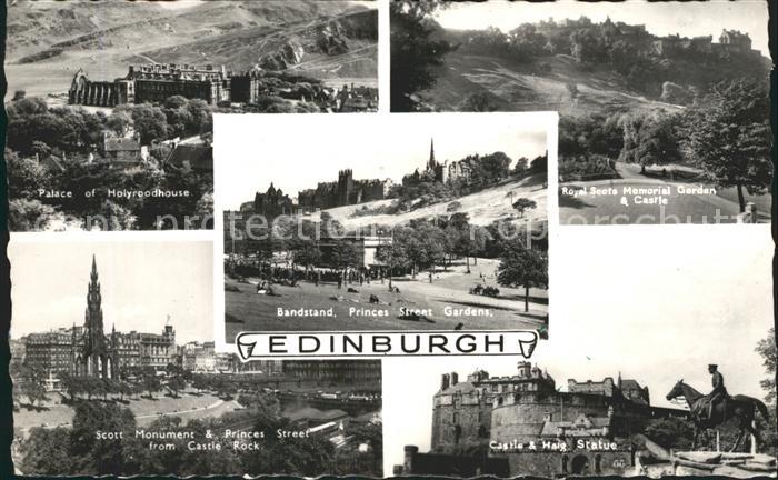 Edinburgh Scotland Royal Scots Memorial Garden Castle Bandstand Princes Street