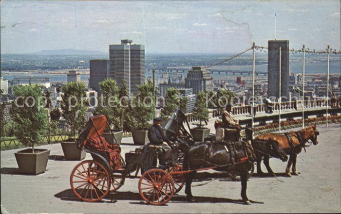 Montreal Quebec Old French Horsedrawn Carriages Mount Royal