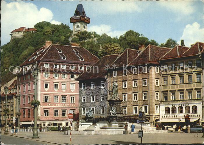 Graz Steiermark Hauptplatz Enzherzog Schlossberg